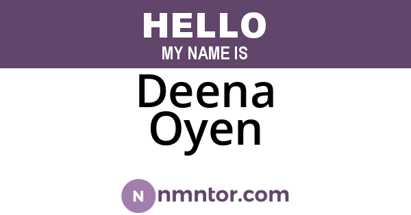 Deena Oyen