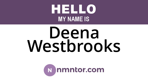 Deena Westbrooks