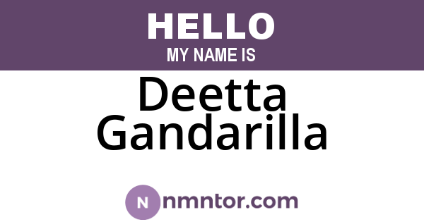 Deetta Gandarilla