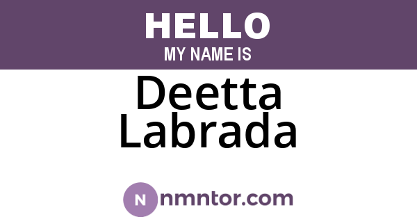 Deetta Labrada