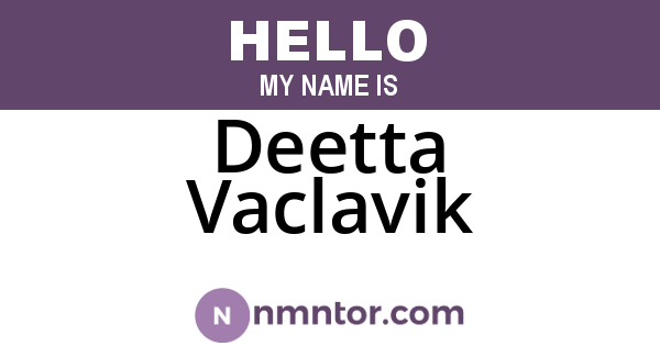 Deetta Vaclavik