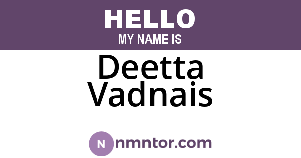 Deetta Vadnais
