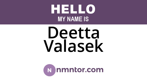 Deetta Valasek