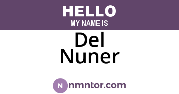 Del Nuner