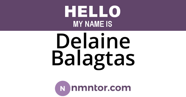 Delaine Balagtas