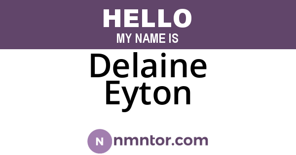 Delaine Eyton
