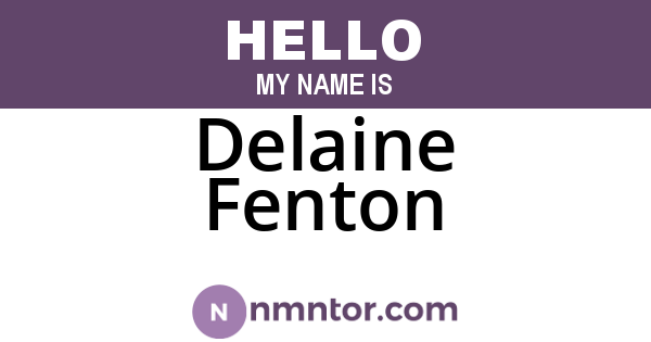 Delaine Fenton