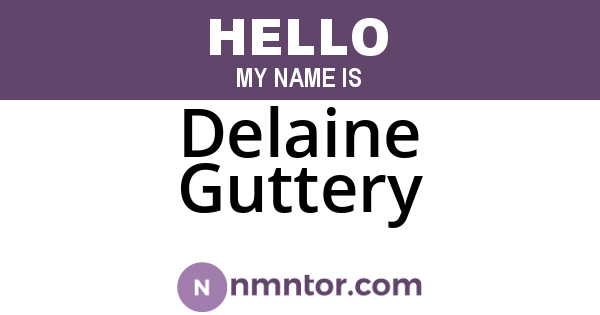 Delaine Guttery