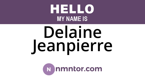 Delaine Jeanpierre