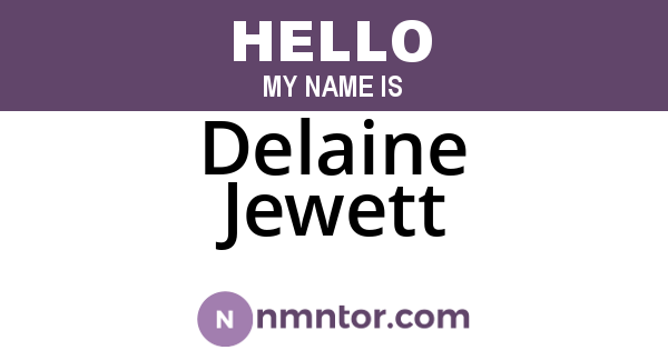 Delaine Jewett