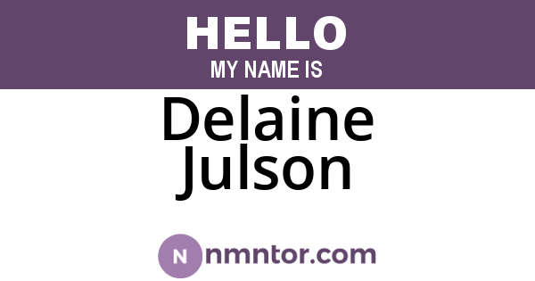 Delaine Julson