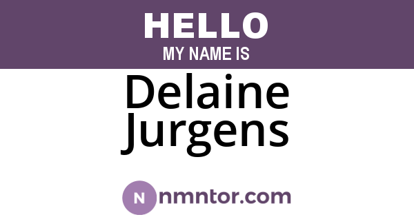 Delaine Jurgens