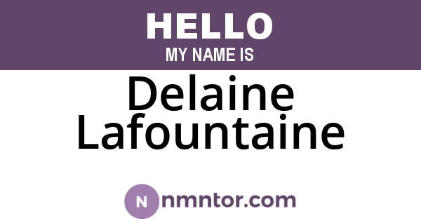 Delaine Lafountaine