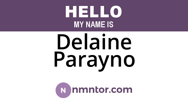 Delaine Parayno