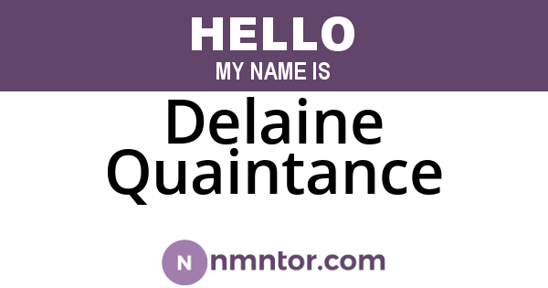 Delaine Quaintance