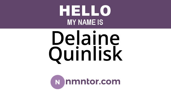 Delaine Quinlisk