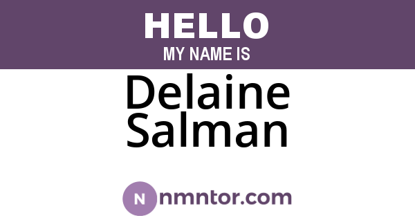 Delaine Salman