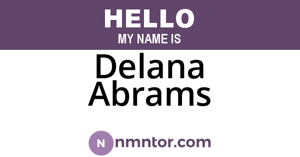 Delana Abrams
