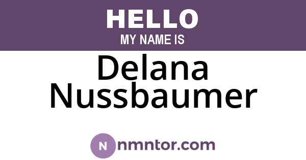 Delana Nussbaumer
