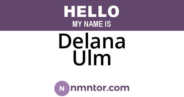 Delana Ulm