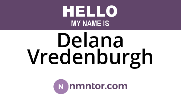 Delana Vredenburgh