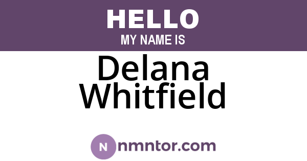 Delana Whitfield