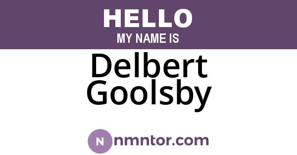 Delbert Goolsby