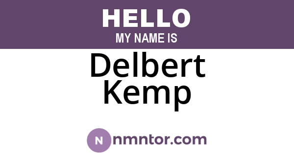 Delbert Kemp