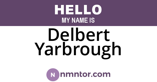 Delbert Yarbrough