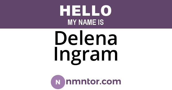 Delena Ingram