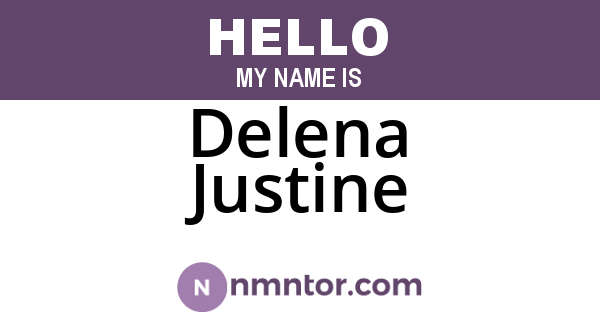 Delena Justine