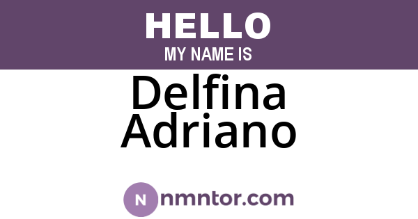 Delfina Adriano