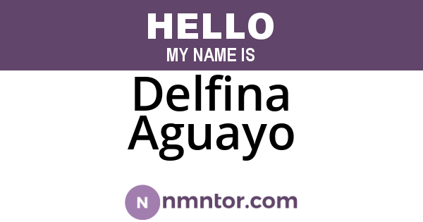 Delfina Aguayo