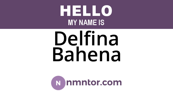 Delfina Bahena
