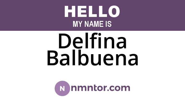 Delfina Balbuena