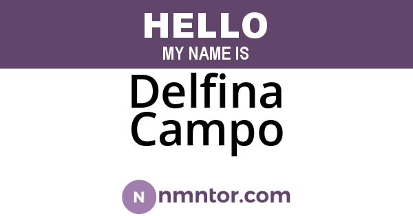 Delfina Campo