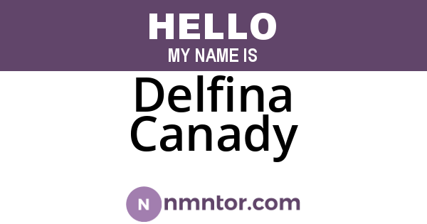 Delfina Canady