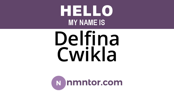 Delfina Cwikla