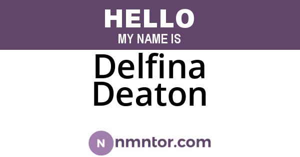 Delfina Deaton