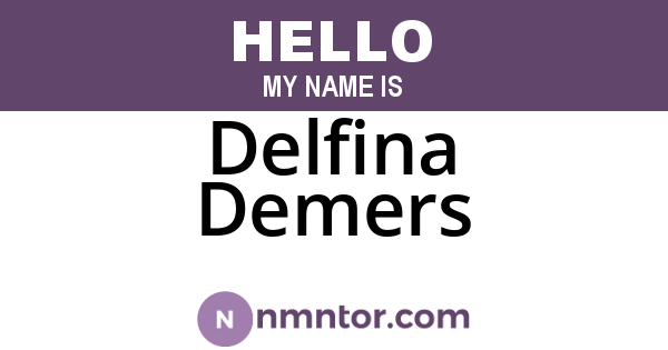 Delfina Demers