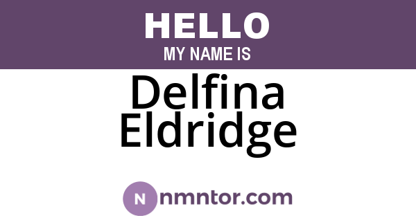 Delfina Eldridge