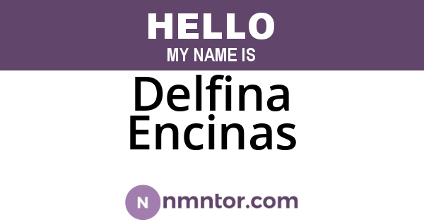 Delfina Encinas
