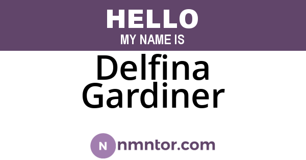 Delfina Gardiner
