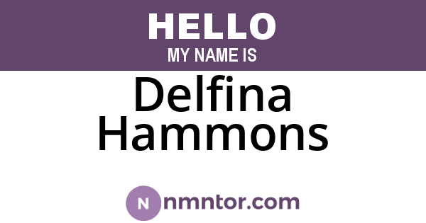 Delfina Hammons