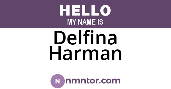 Delfina Harman