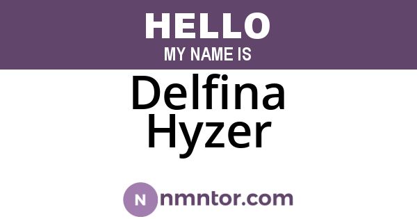 Delfina Hyzer