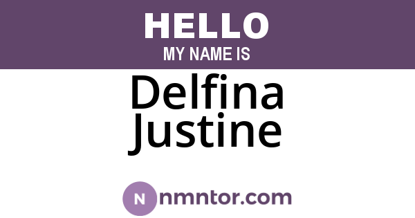 Delfina Justine