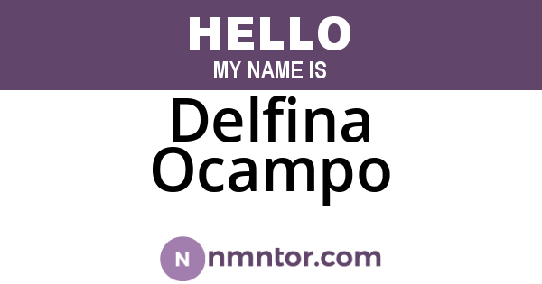 Delfina Ocampo