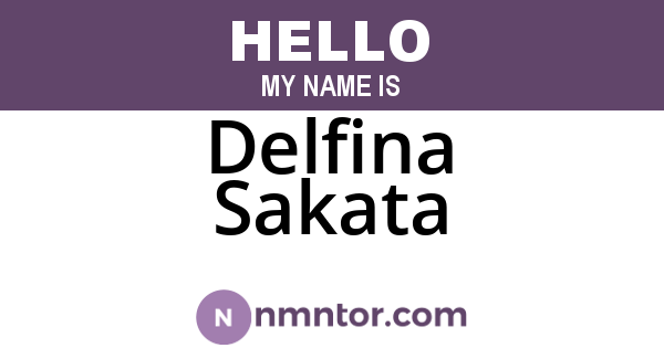Delfina Sakata