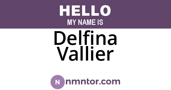 Delfina Vallier